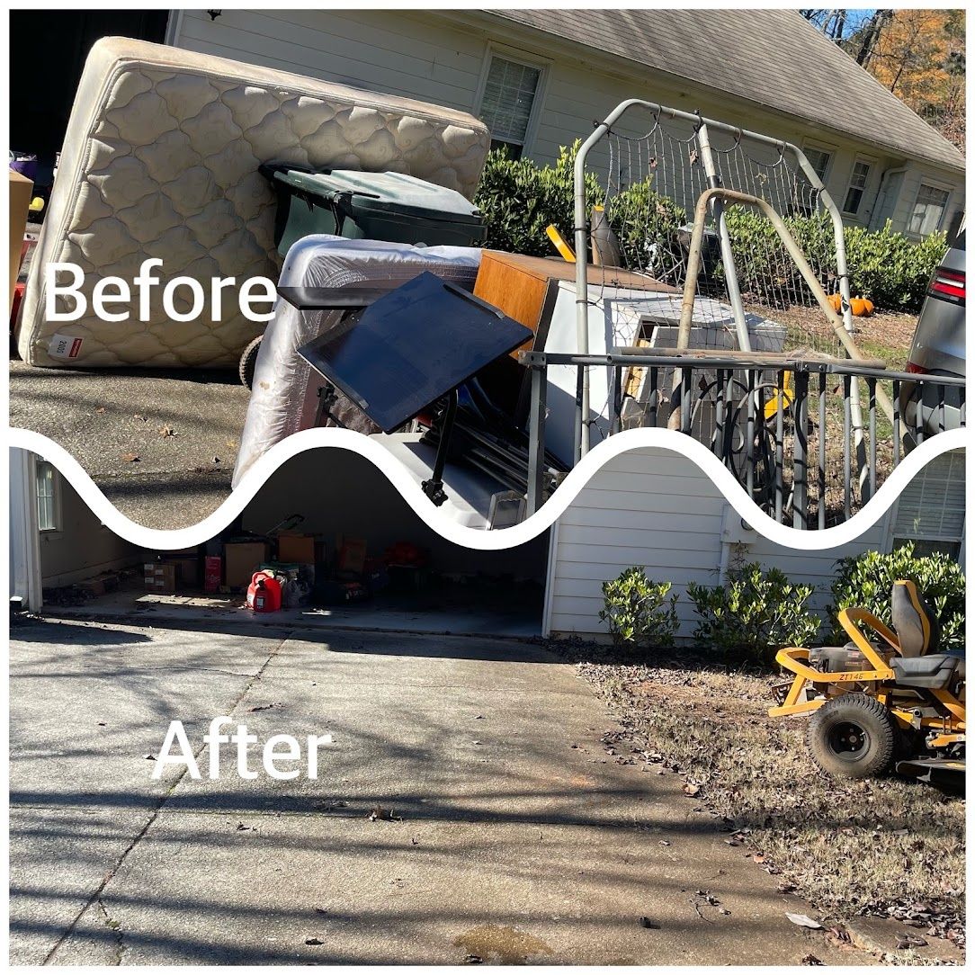 Before & After: Side Yard, Wakanda Junk Removal