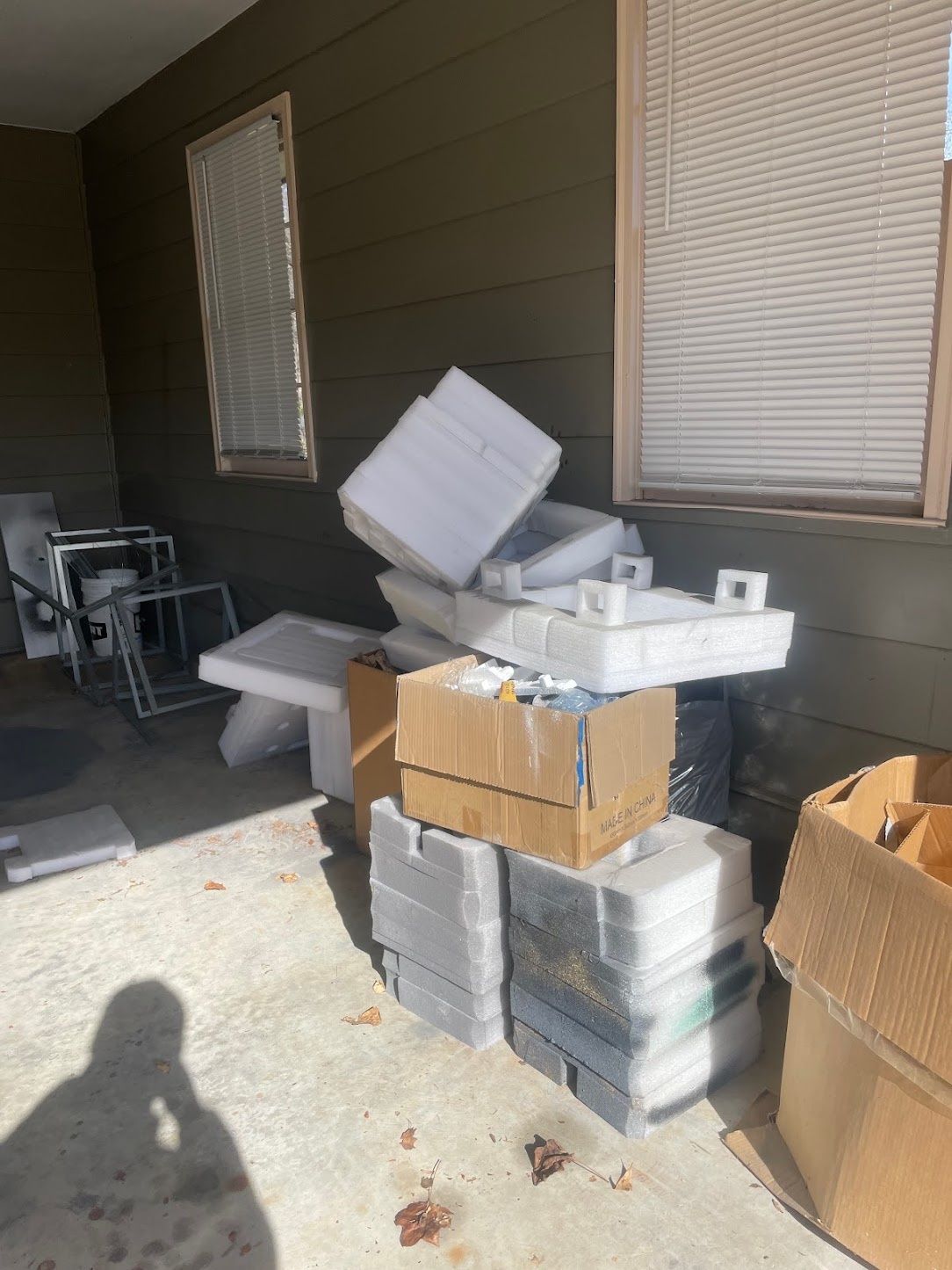 Before: Carport cleared, Wakanda Junk Removal job in metro Atlanta